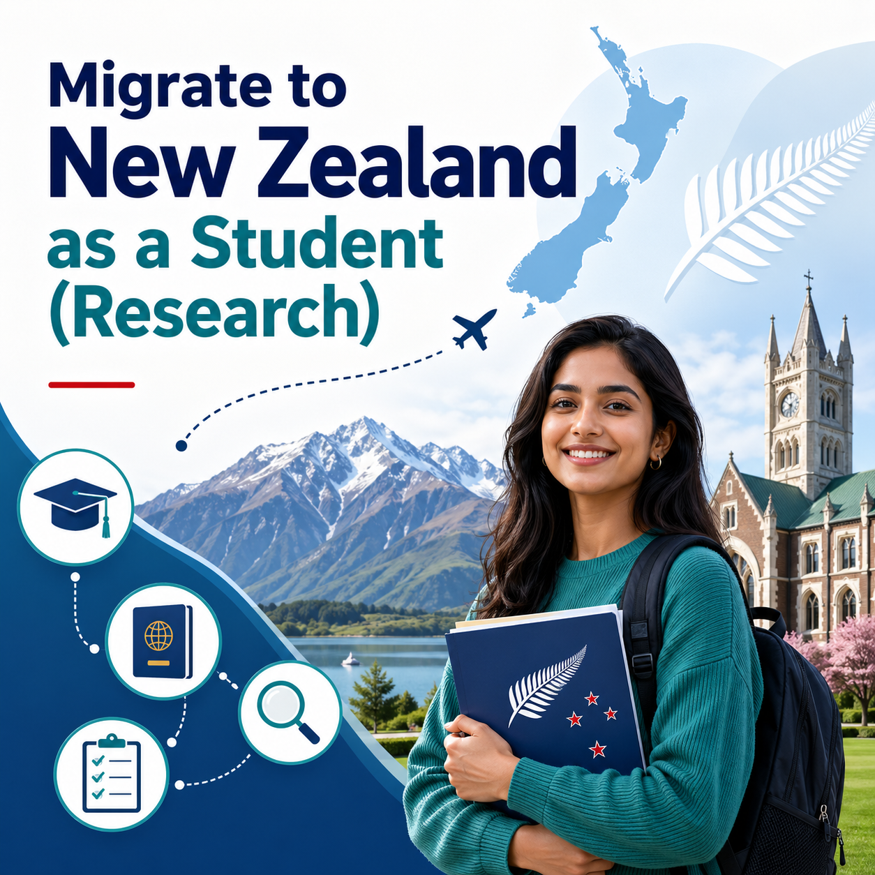 Migrate to New Zealand as a Student (Research)